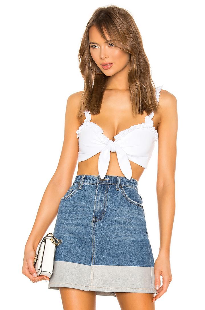 Emily Tie Ruffle Top