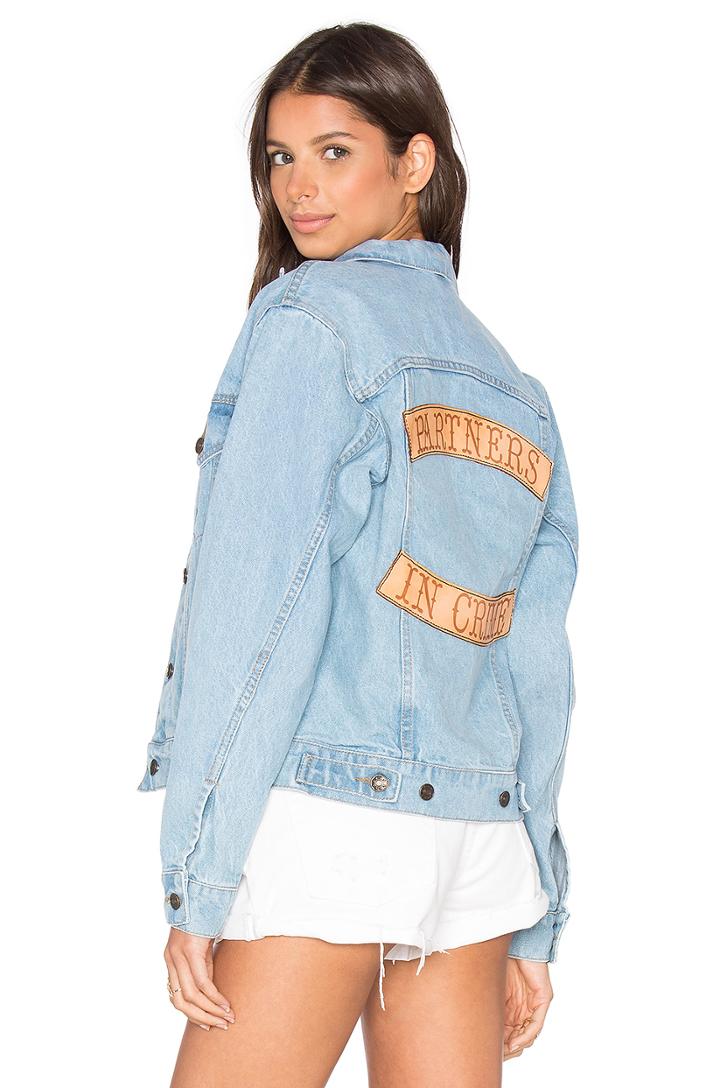 X Revolve Partners In Crime Denim Jacket