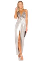 Halter Neck Asymmetrical Dress