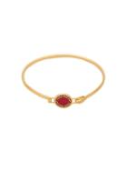 Enamel Logo Disk Hinge Bracelet