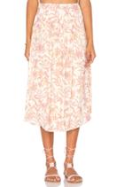 Black Printed Chiffon Maxi Skirt