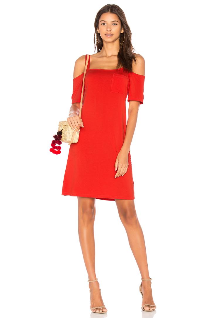 Open Shoulder Tee Dress