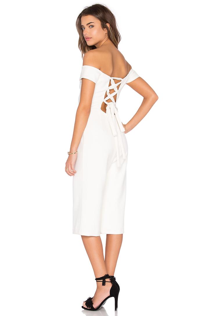 Ballerina Off Shoulder Cropped Jumpsuit