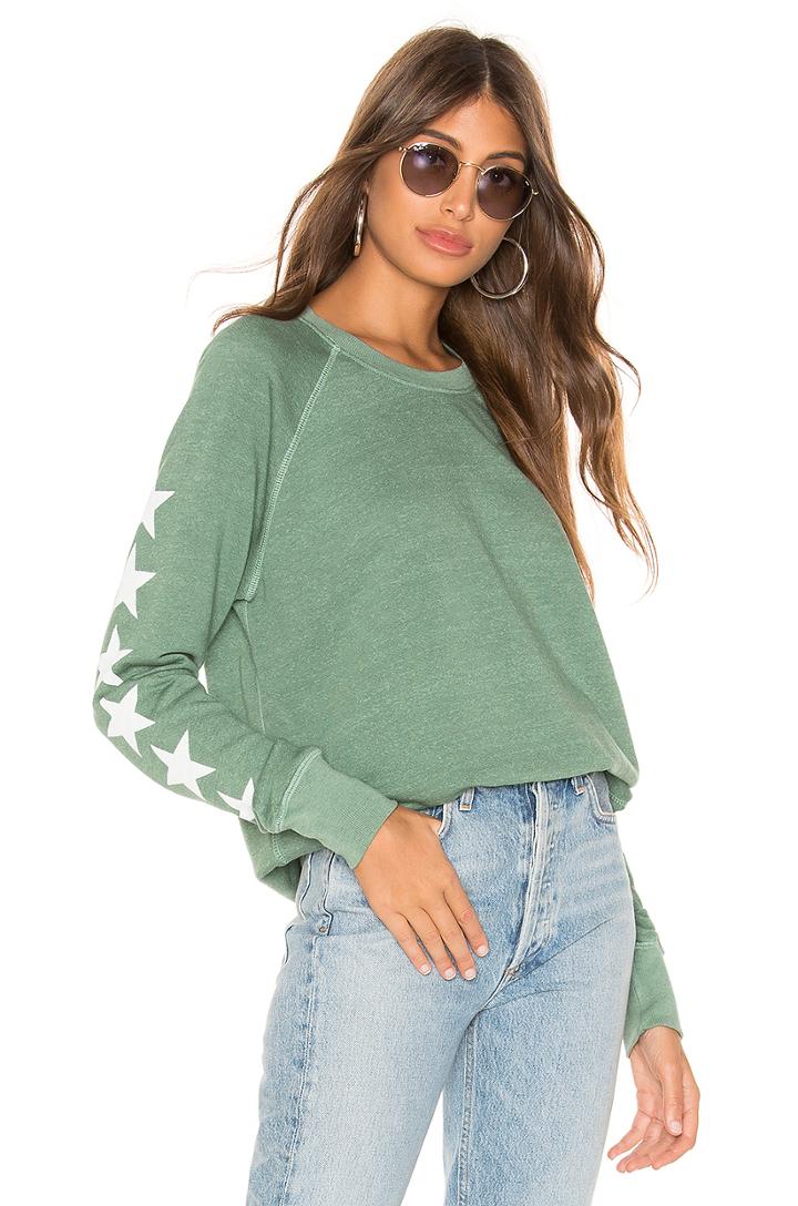 Stars Sleeve Raglan Pullover