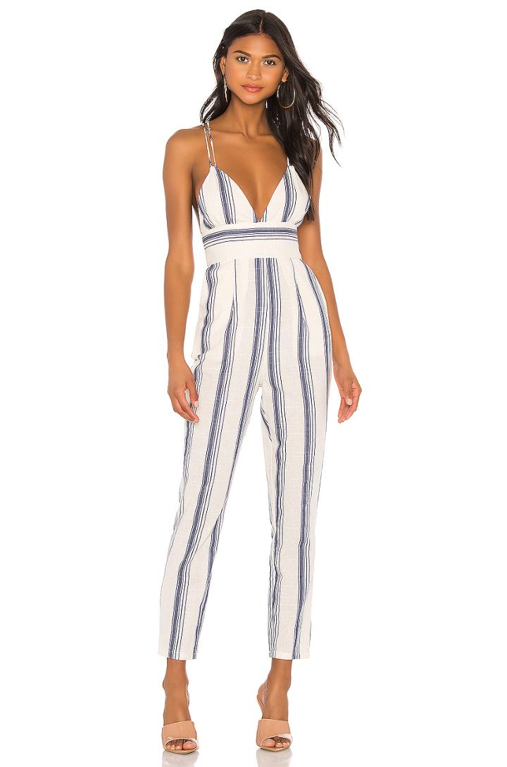 Evaline Stripe Jumpsuit