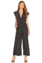 Sleeveless Plaid Silk Jumpsuit