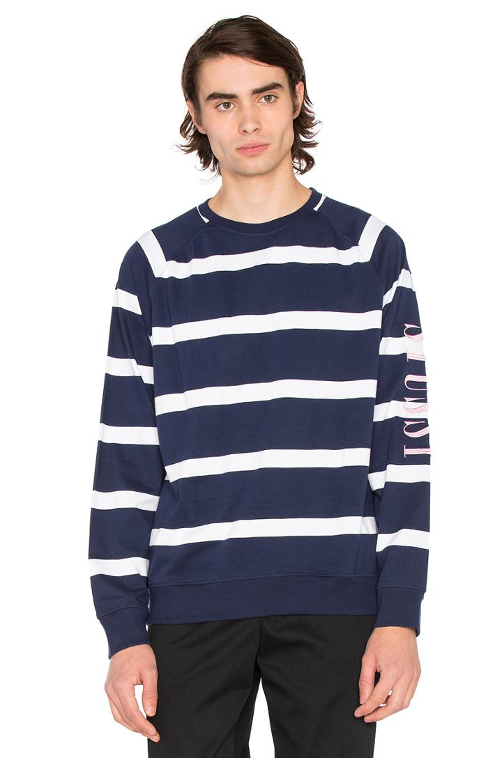 Striped Raglan Crew