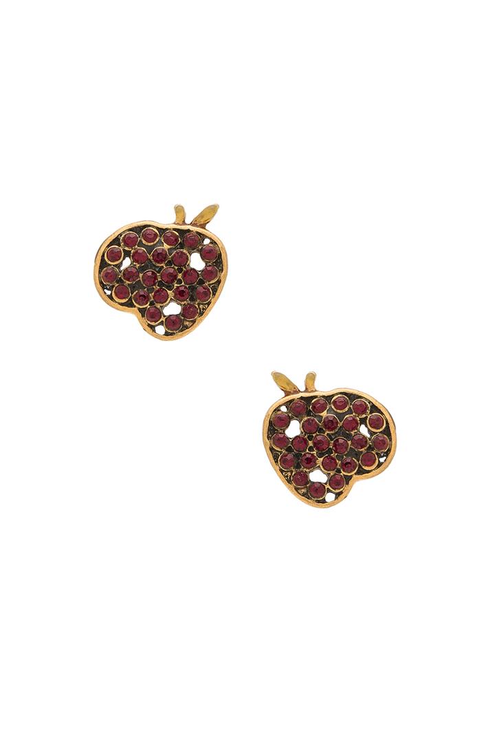 Charms Apple Stud Earrings