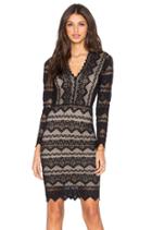 Sierra Lace Deep V Dress