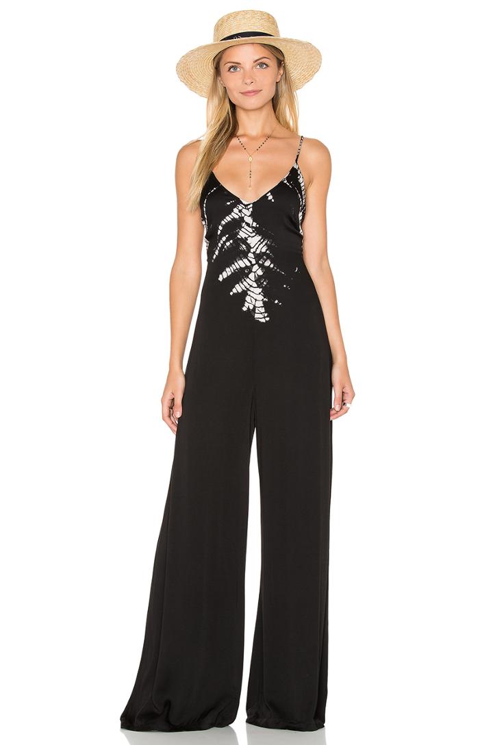 Halter Deep V Back Jumpsuit