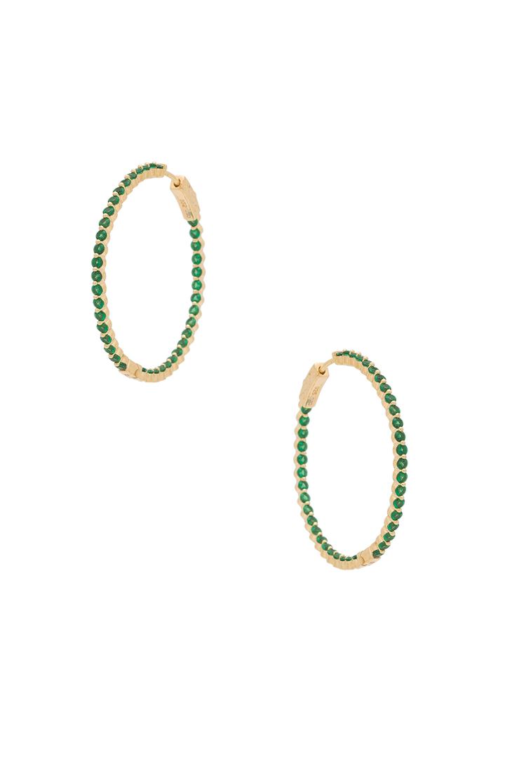 Large Pave Hoops