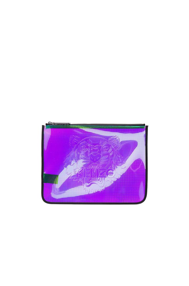 Iridescent Pvc Clutch