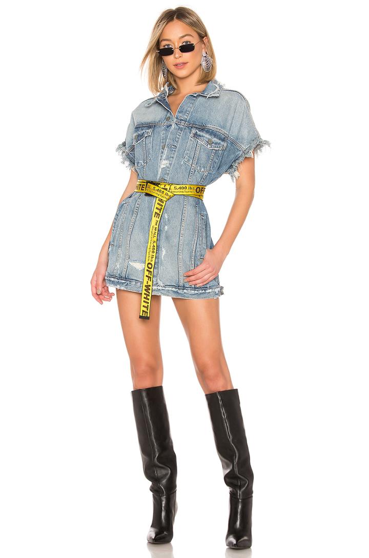 Wilder Oversized Trucker Vest Dress