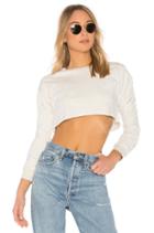 Nina Ruched Crop Sweatshirt