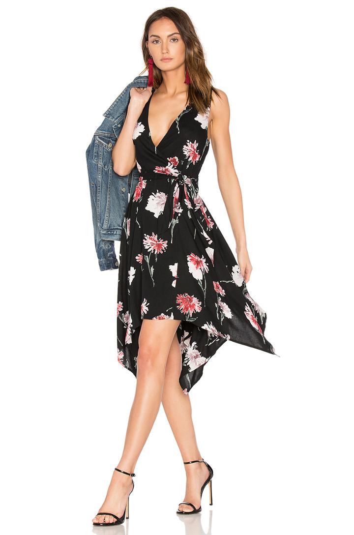 Floral Hanky Wrap Dress