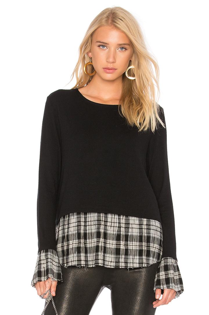 Noa Plaid Top