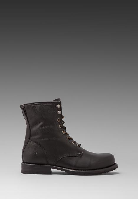 Frye Wayde Combat Boot In Black