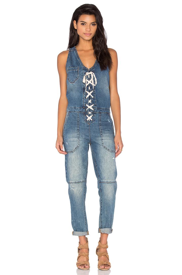 Lace Up Jumpsuit