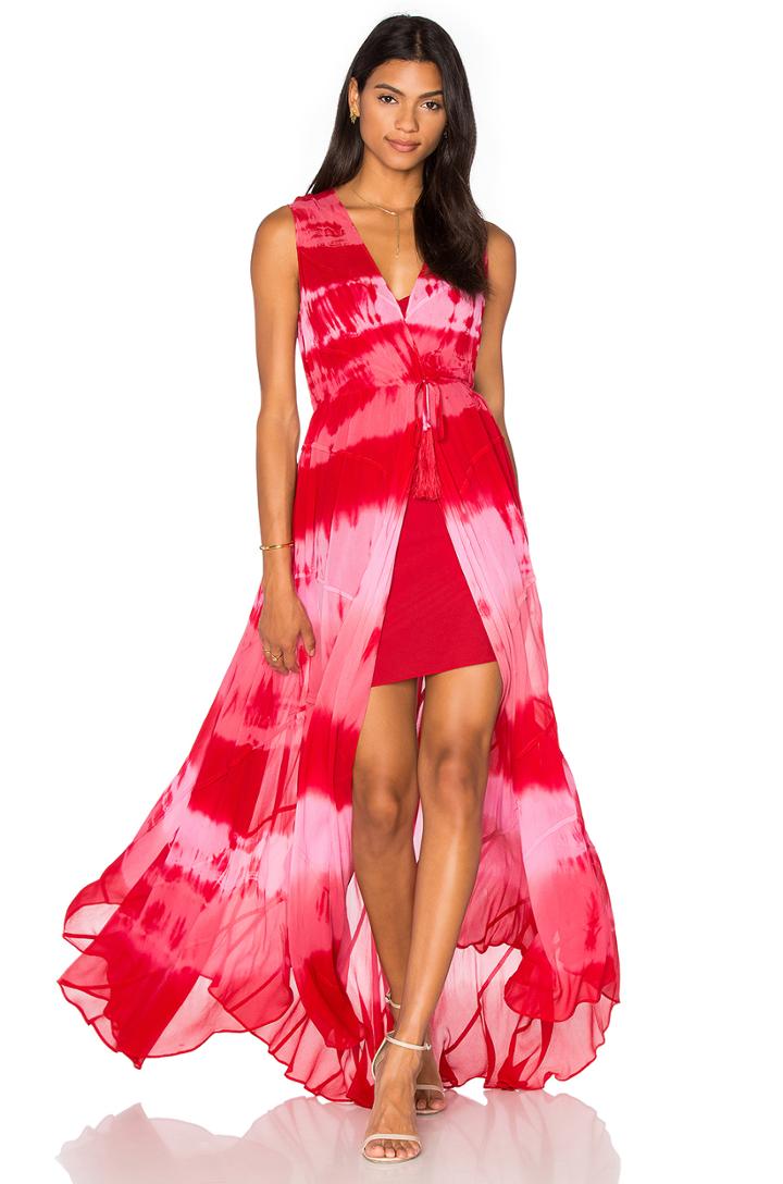 Tie Dye Paneled Gown