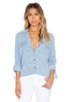 Paradiso Indigo Floral Button Down