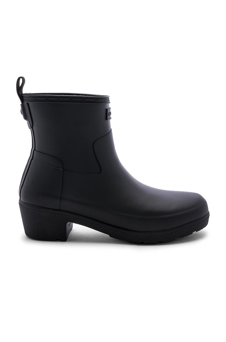 Refined Low Heel Ankle Matte Boot