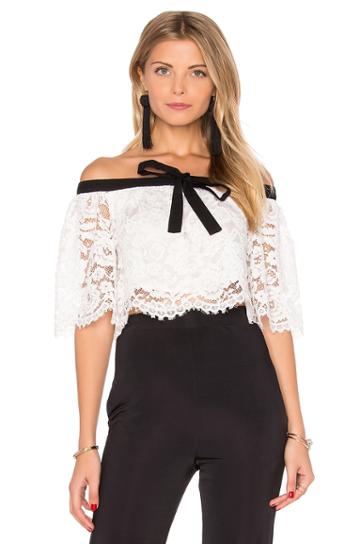 Haltered Lace Crop Top
