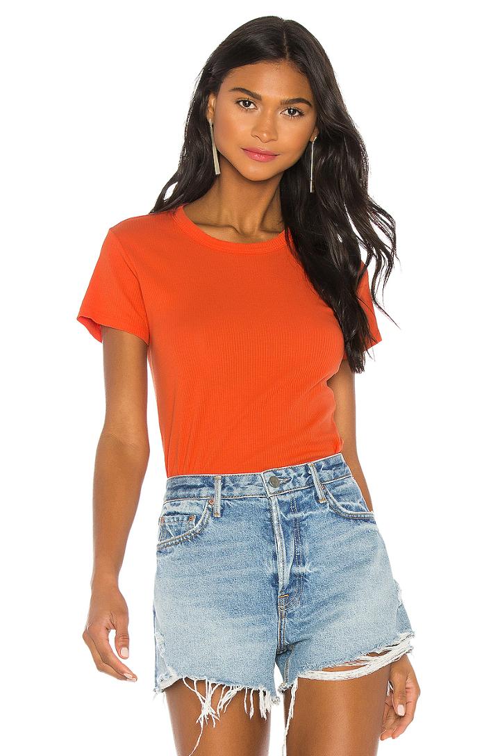 Rib Relaxed Crew Tee