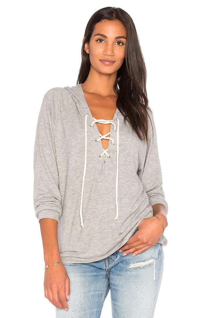 Carson Lace Up Hoodie