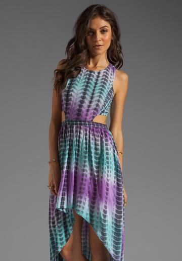 Lovers + Friends Foxy Asymmetrical Dress In Purple
