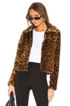 Casey Leopard Faux Fur Coat