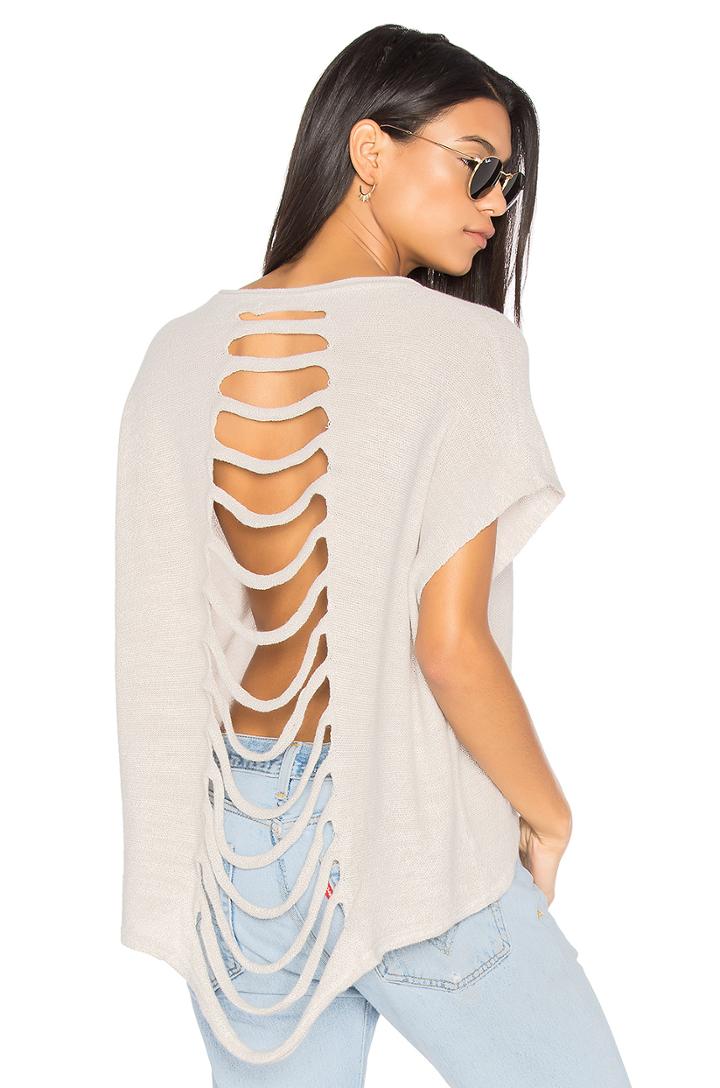 Yashu Slash Back Sweater