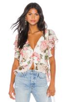 Button Up Twist Back Blouse