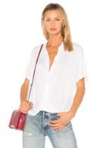Wrap Hem Dolman Shirt In Optic White
