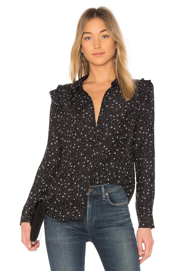 Diamond Ruffle Top