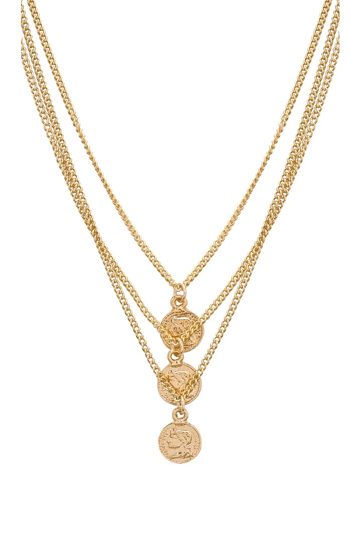 Triple Tribute Coin Necklace