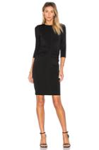 Shirred 3/4 Sleeve Dress