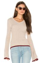 Ribbed Bell Sleeve Sweater