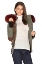 Fordham Silver Fox And Asiatic Rabbit Fur Lined Parka