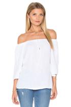Double Gauze Off Shoulder Top