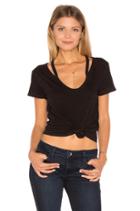 Split V-neck Tee
