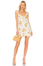 Lemon Bloom Mini Dress