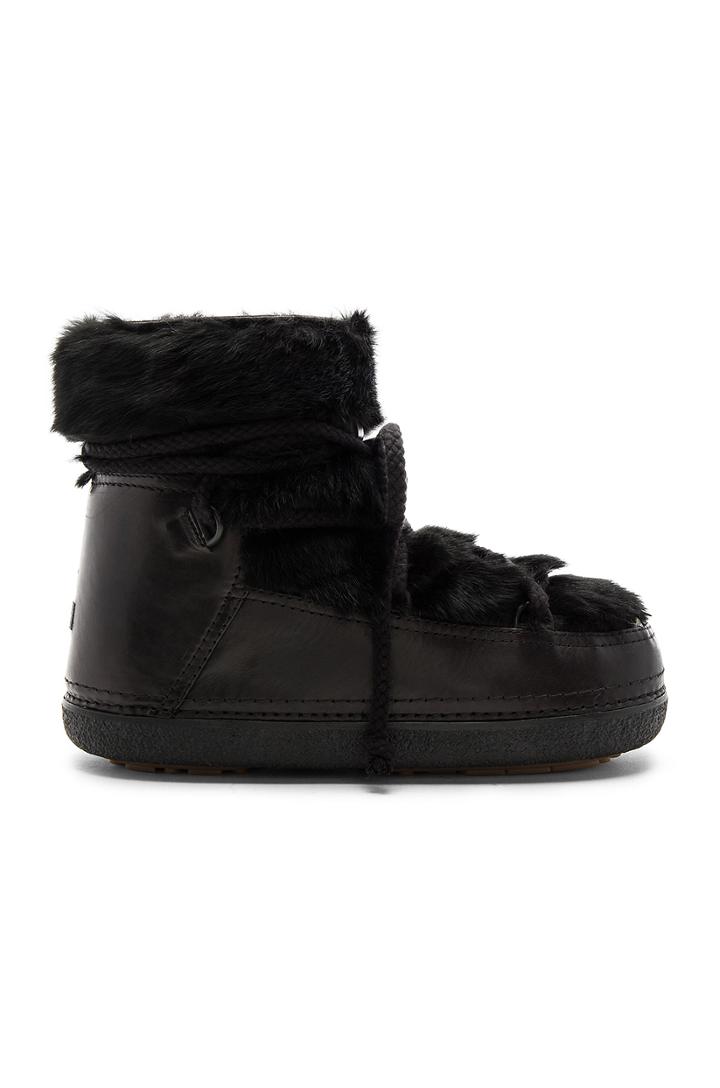 Rabbit Fur Boot With Lambskin