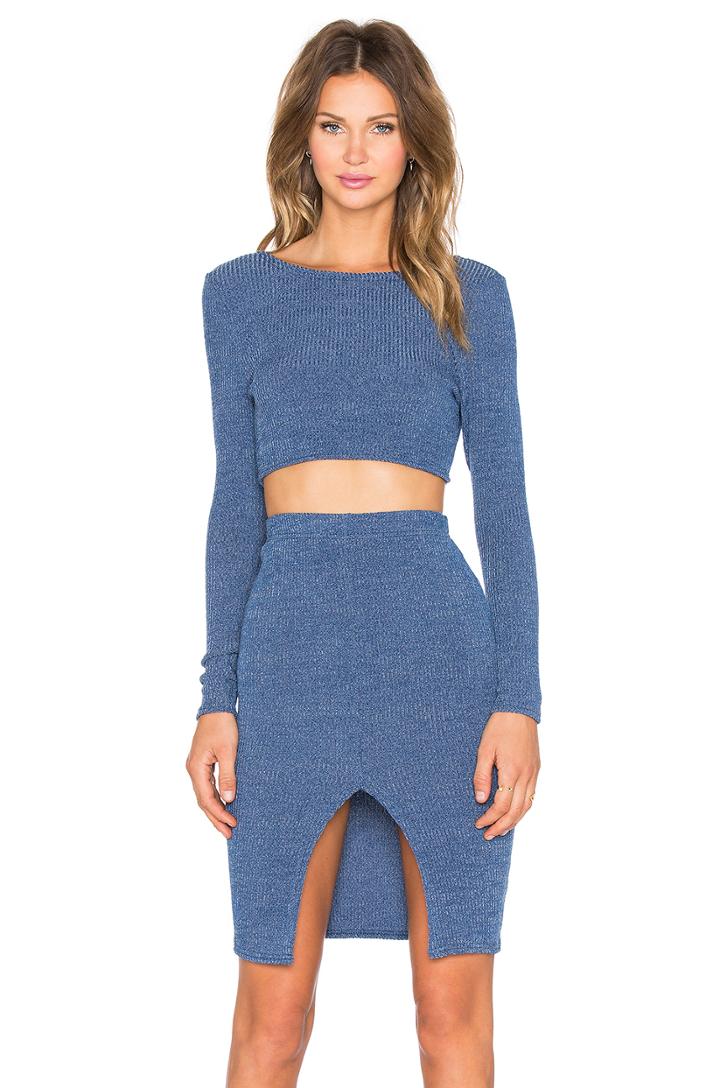 Anja Ribbed Skirt Set