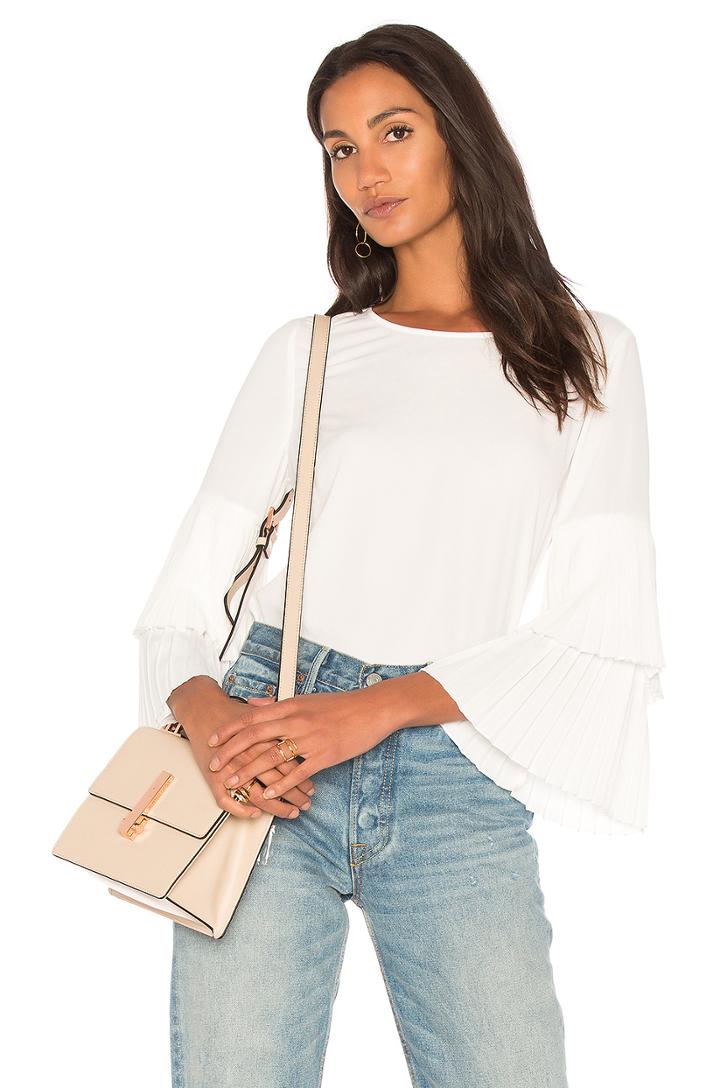 Pleated Sleeve Blouse