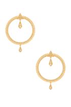Pave Kite Statement Hoops