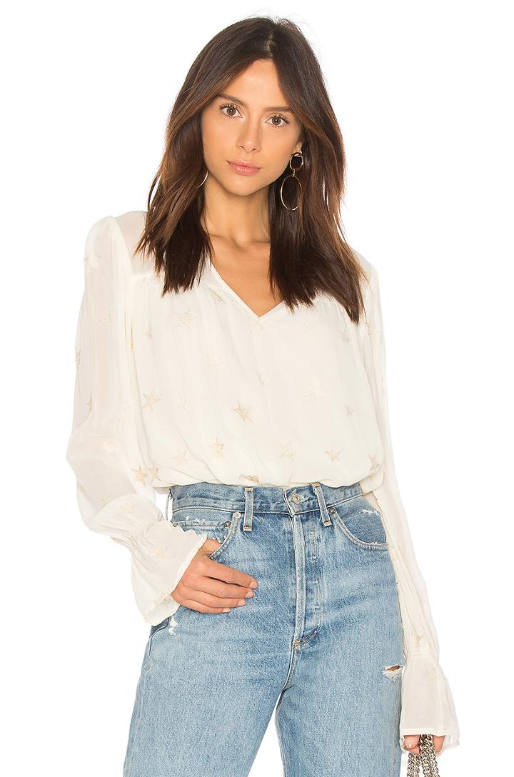 Stars Split Neck Blouse