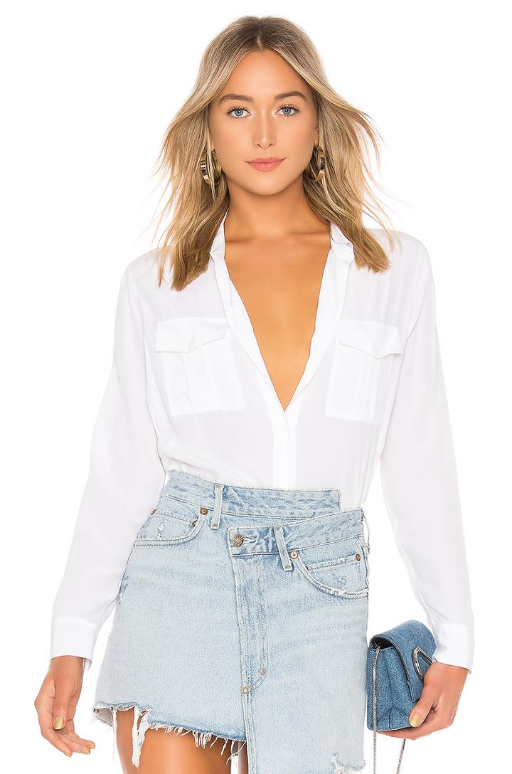Rhett Silk Button Down Blouse