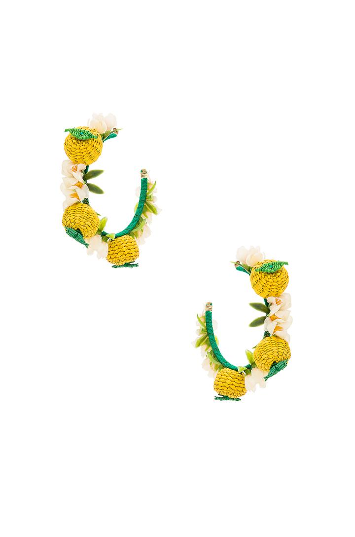 Limones Y Flores Earrings