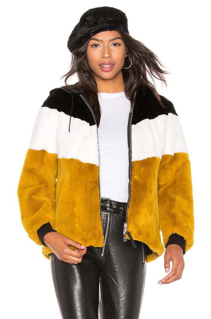 Fabia Reversible Rabbit Fur Jacket