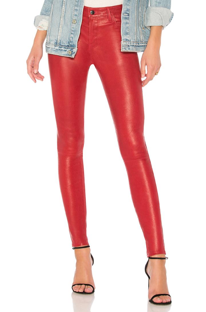 Maria High Rise Leather Pant